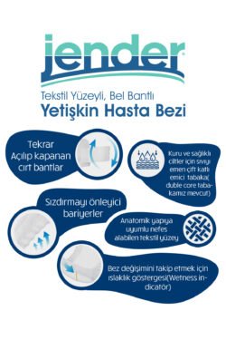 Jender Hasta Bezi XLarge Belbantlı 30'Lu 120 Adet - Görsel 2