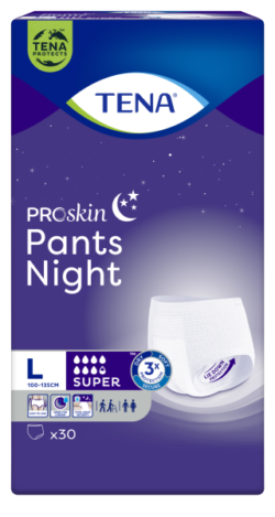Tena ProSkin Pants Night Large Büyük Beden Gece için Süper Emici Külot 30 lu paket - Görsel 2